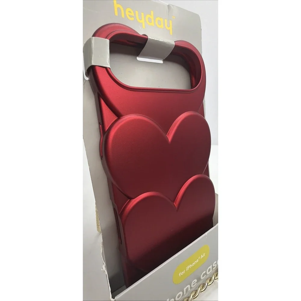 Heyday Red 3D Heart Phone Case for iPhone AIR  Protective Cover NEW
